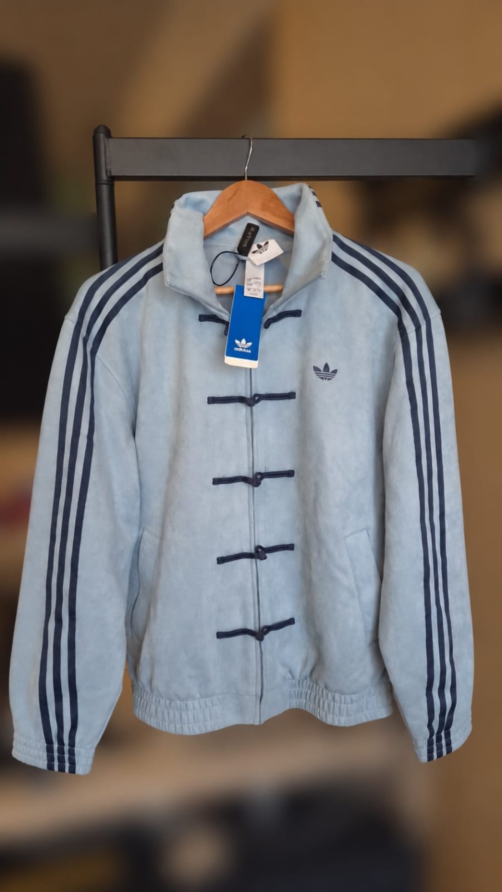 Jaqueta adidas New Chinese Style Track Top Ash Grey — P, Novo