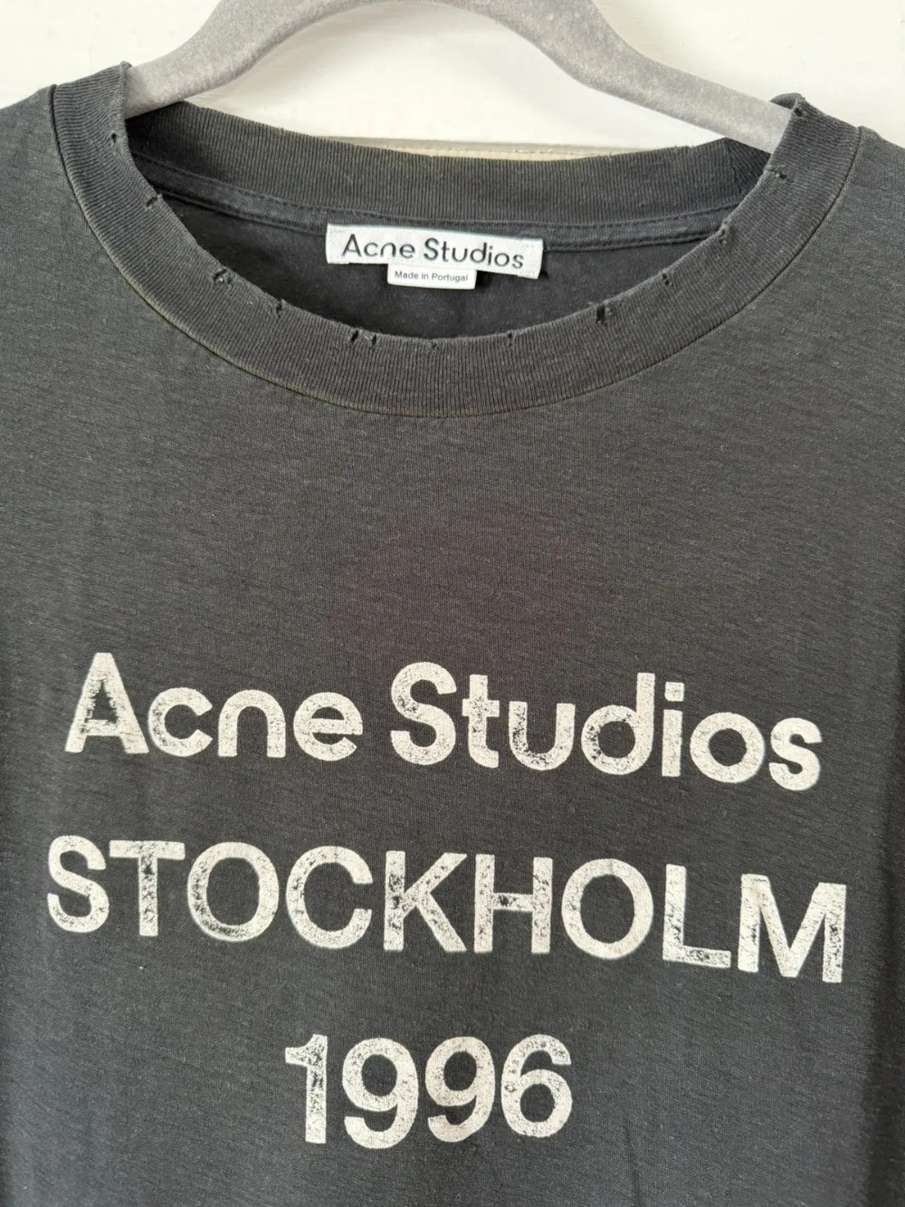 Camiseta Acne Studios STOCKHOLM 1996 Preta/Black