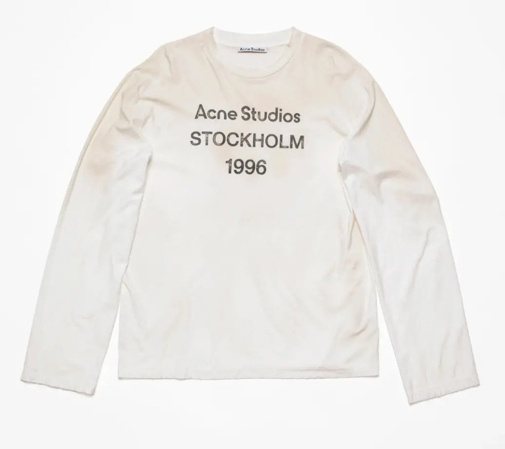 ACNE STUDIOS 1996 STOCKHOLM SPRAYED SHIRT WHITE