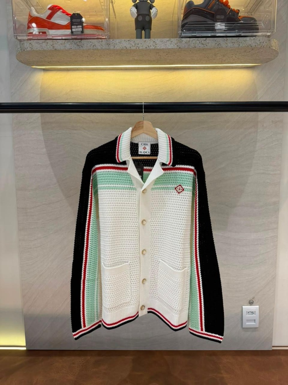 Camisa Manga Longa CasaBlanca Crochê