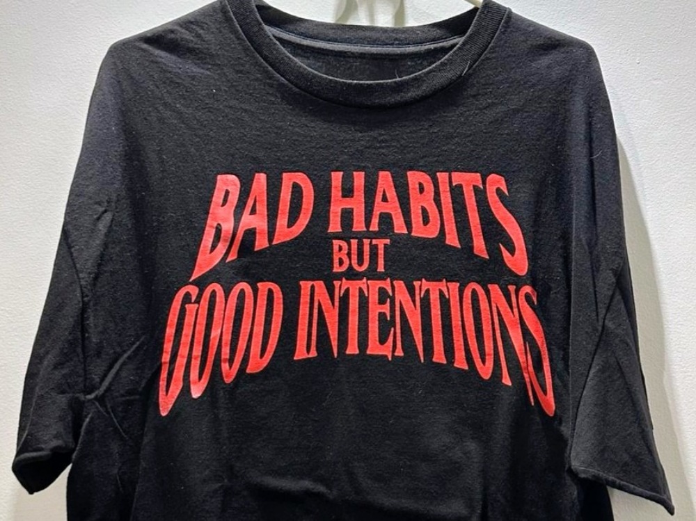 Nav x Vlone Camiseta Bad Habits Black
