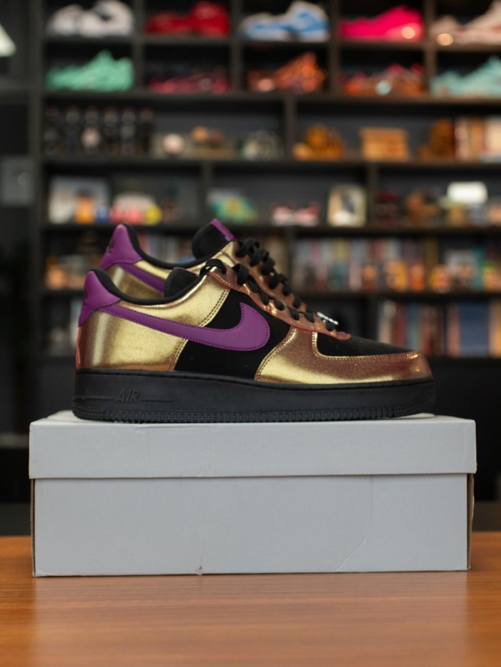 Nike Air Force 1 Low Glam Rock Black Bold Berry — 44/5, Novo