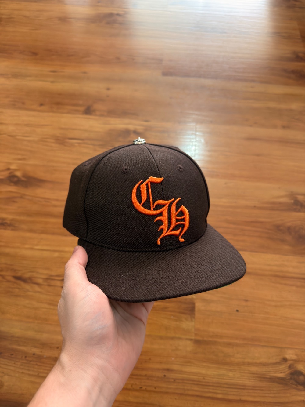 Boné Chrome Hearts CH Baseball Brown Orange