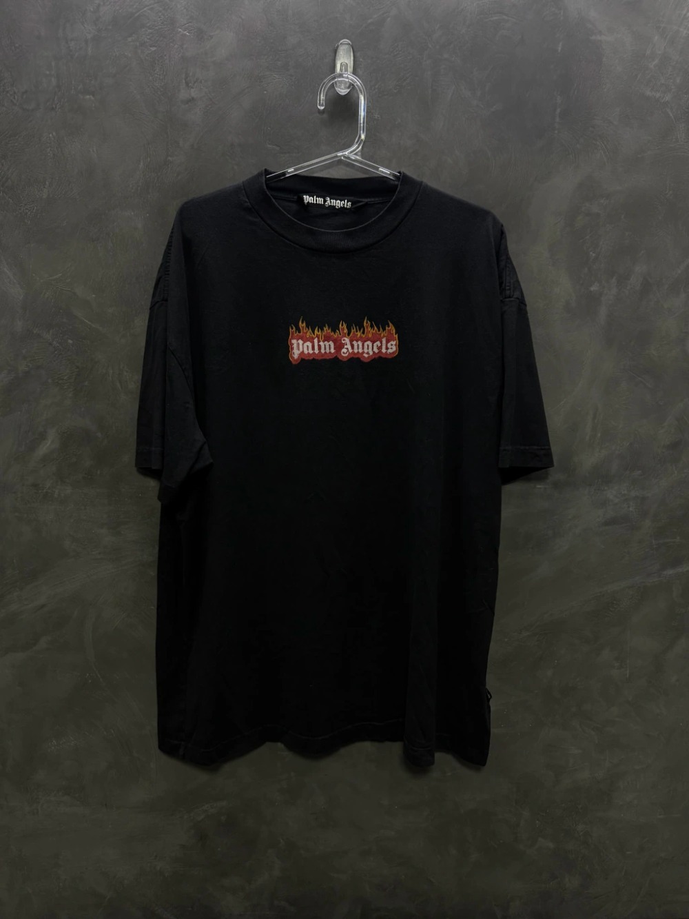 PALM ANGELS FLAME LOGO TEE
