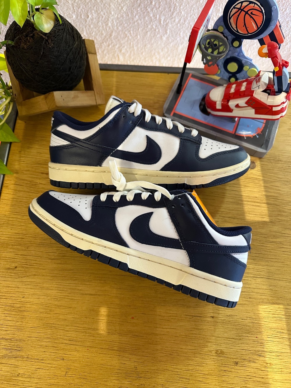 Nike Dunk Low Midnight Navy and White — 37, Novo