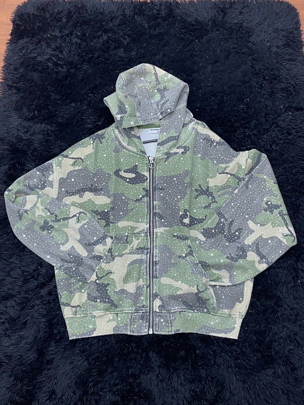 Jaqueta Vale Lives Forever Crystal Camo Work Green Camo — G, Novo