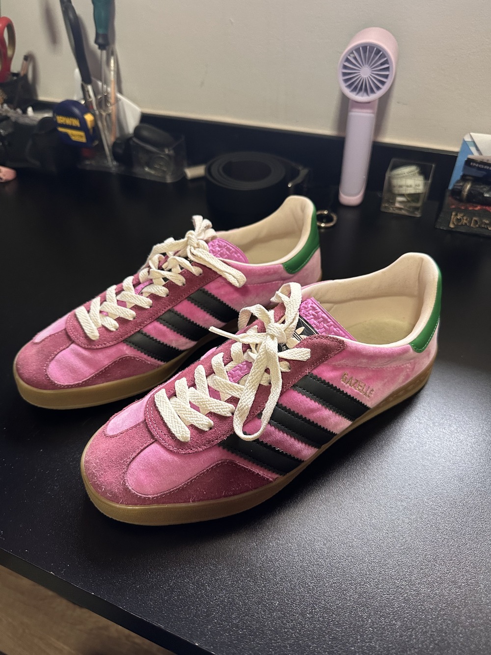 Gucci x Adidas Gazelle Pink Velvet