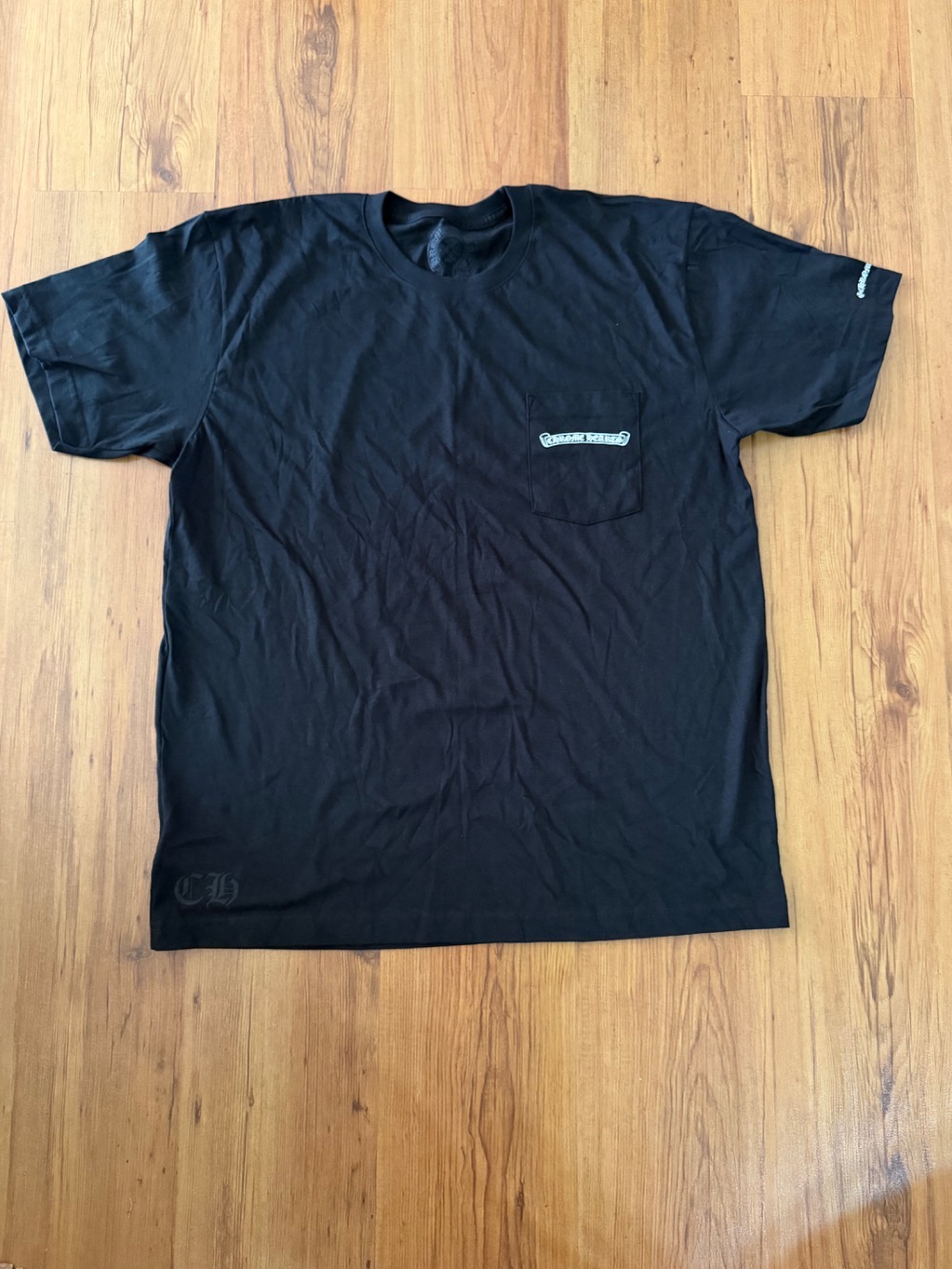 Camiseta Chrome Hearts Scroll Logo Black