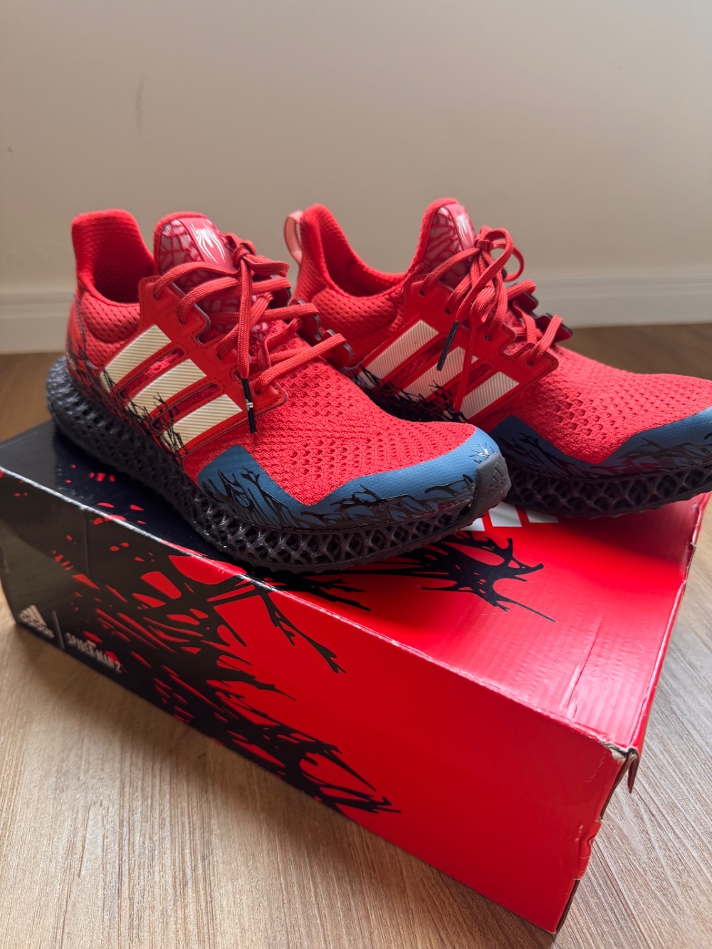 Spiderman x adidas Ultra 4D Vivid Red