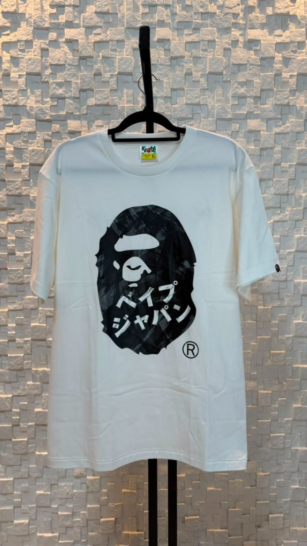 Camiseta Bape Head Ink White