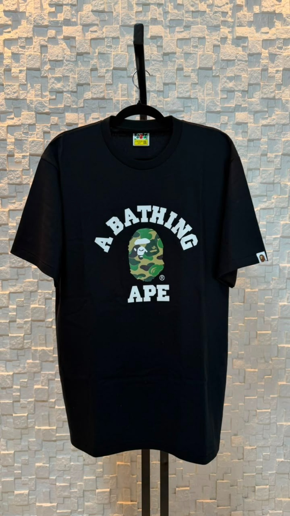 Camiseta BAPE ABC Camo College Black Green