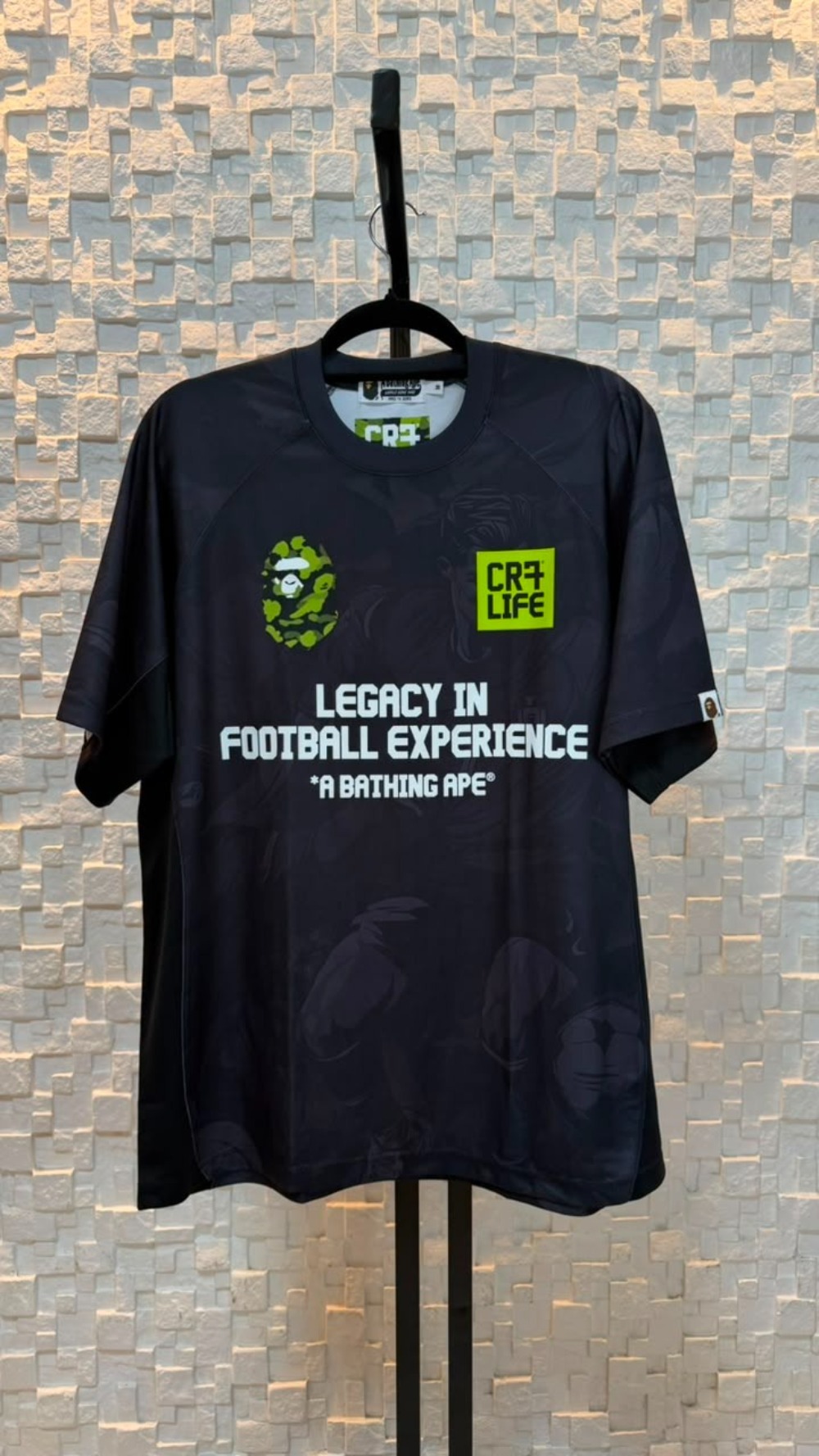 Jersey Bape x CR7 Life Multi Logo Relaxed Black
