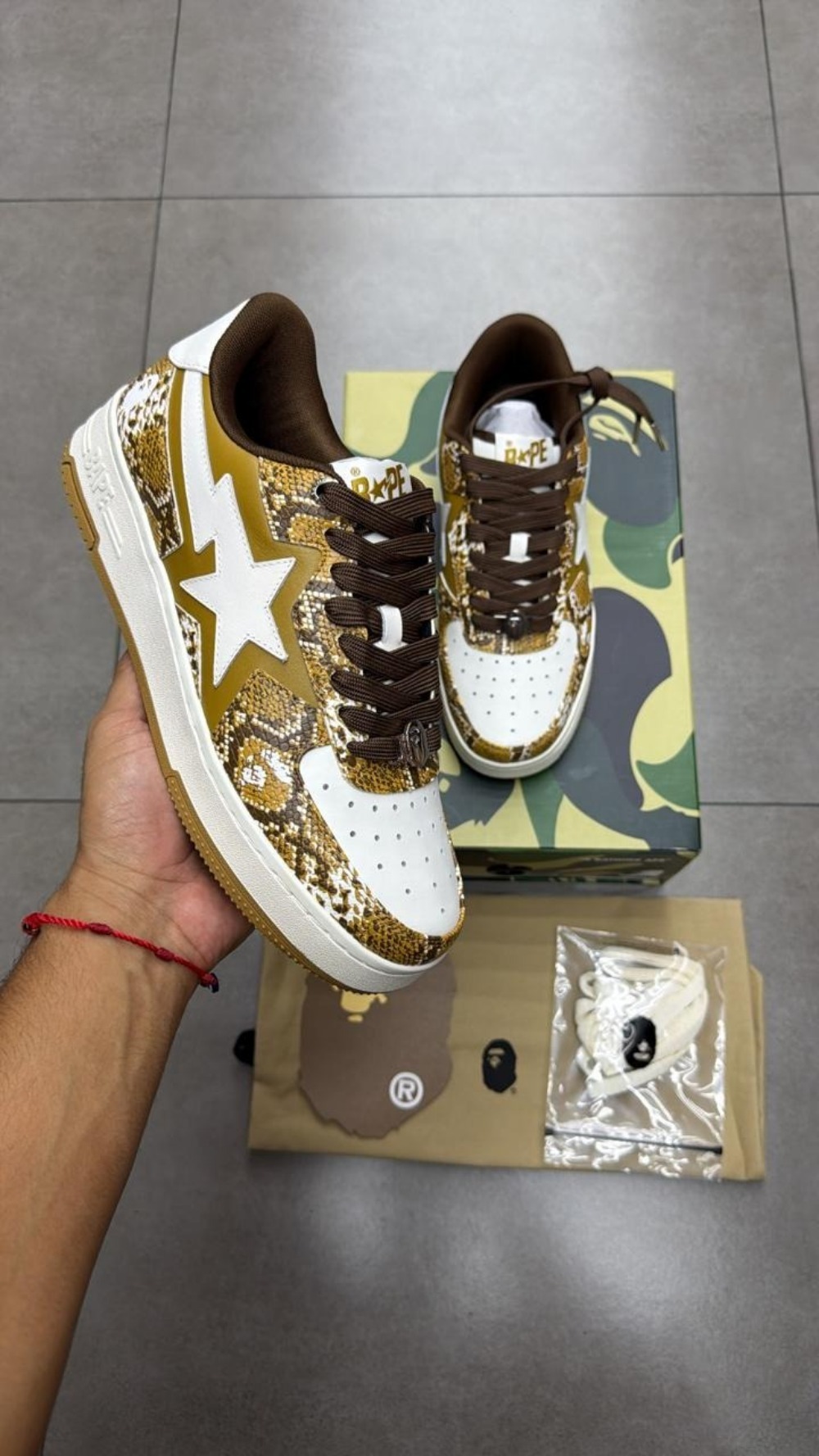SSENSE x A Bathing Ape Bape Sta Tan Snakeskin