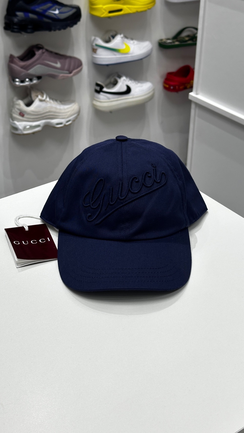 Boné Gucci Cotton Baseball Dark Blue