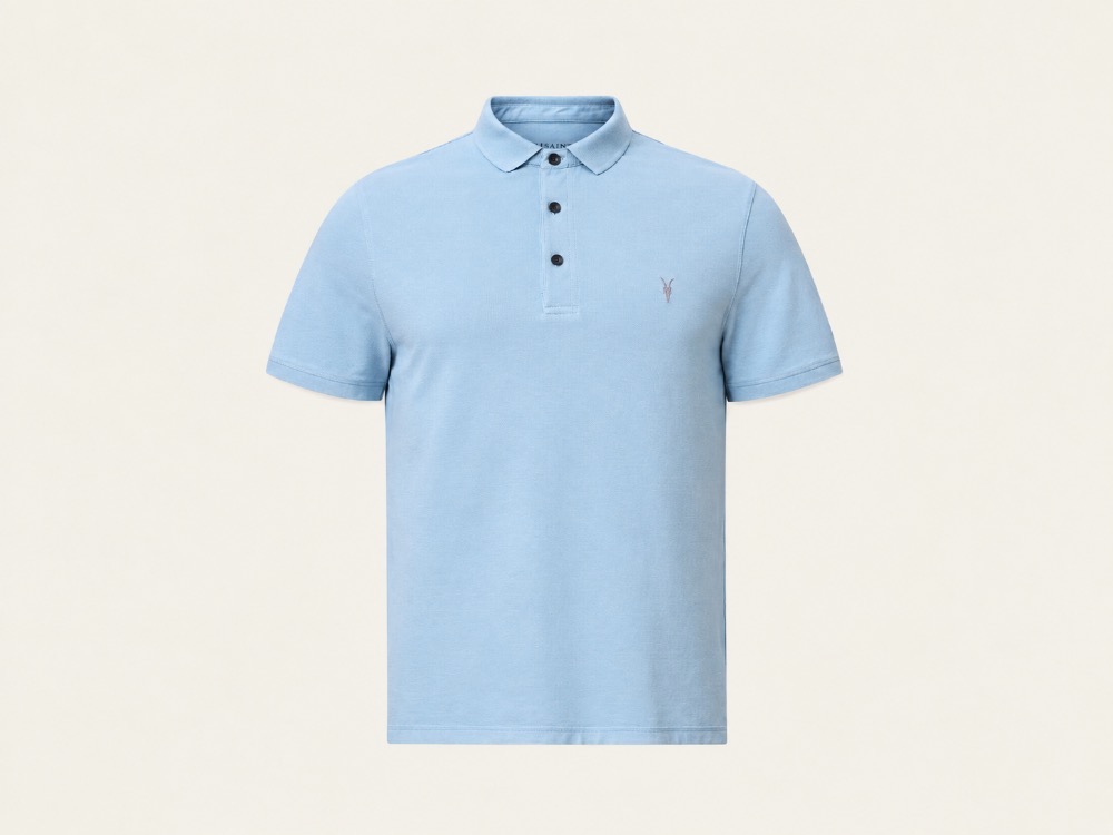 Camisa Polo azul allsaints