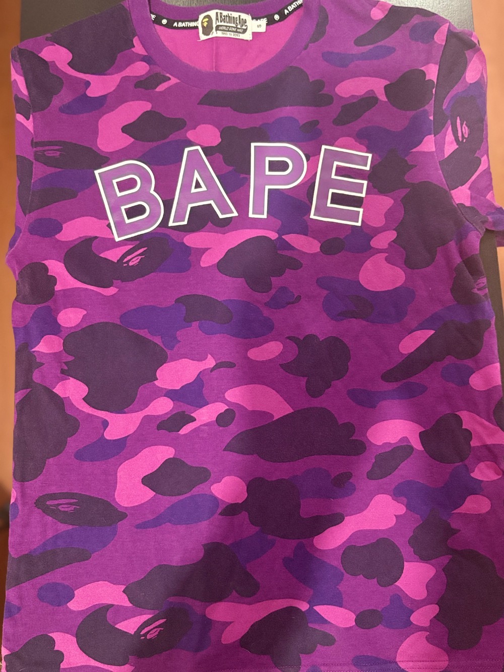 Bape Camiseta Camo Purple