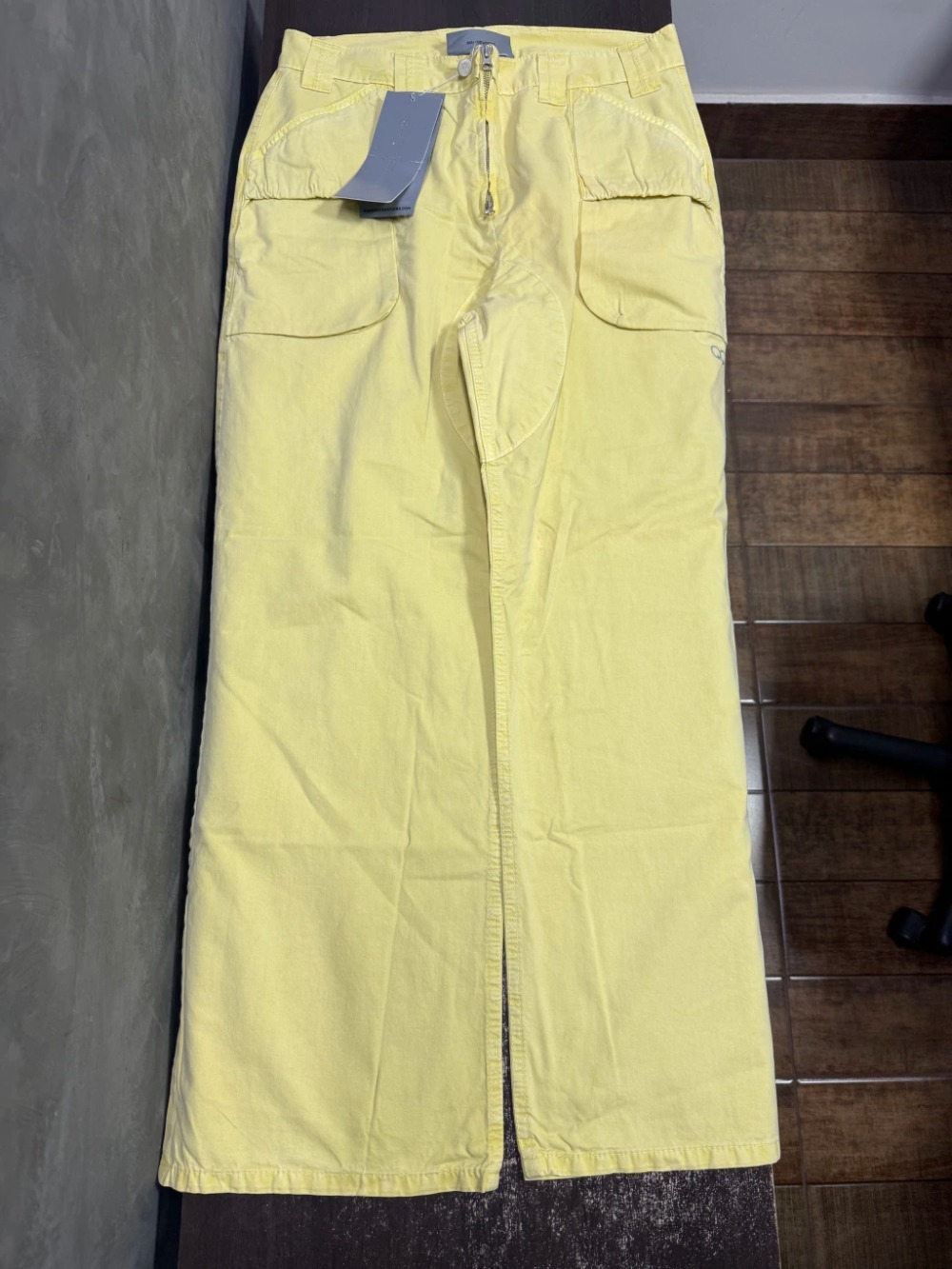 Calça Quadro Creations Rodes Double-Zip Yellow