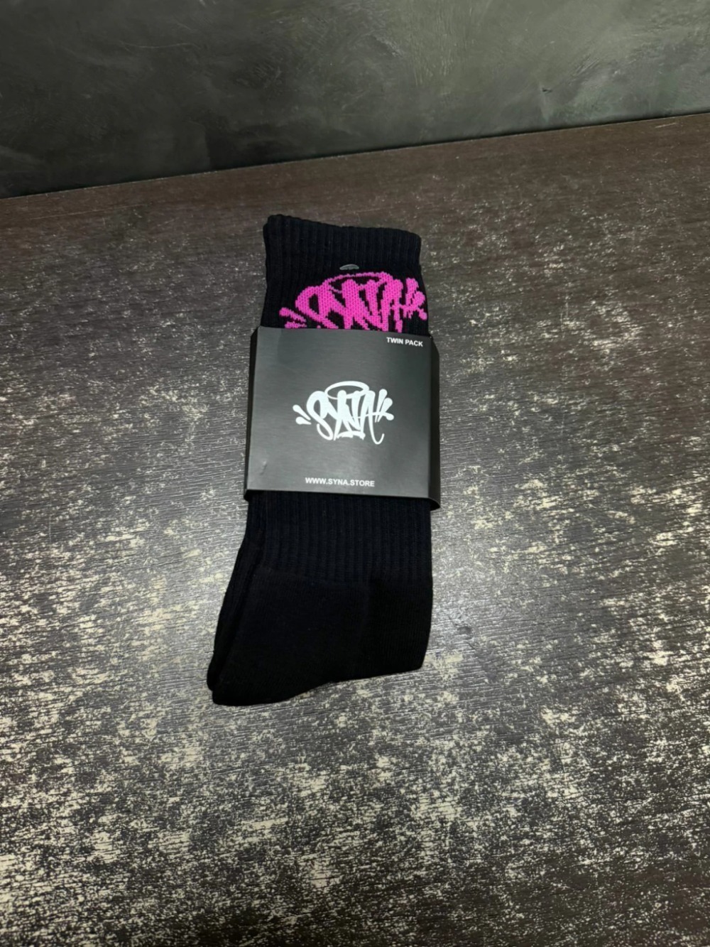 SYNA WORLD PINK TWO PACK SOCKS