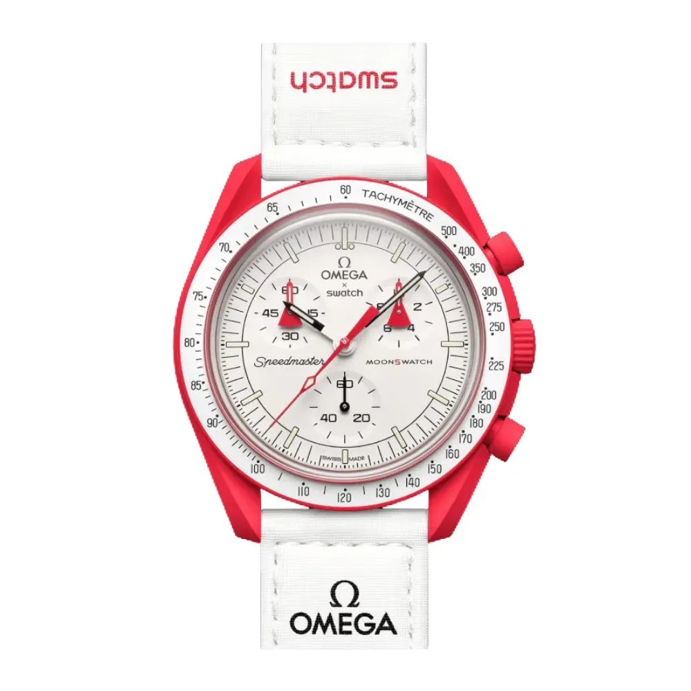 Swatch x Omega Relógio Bioceramic Moonswatch Mission to Mars