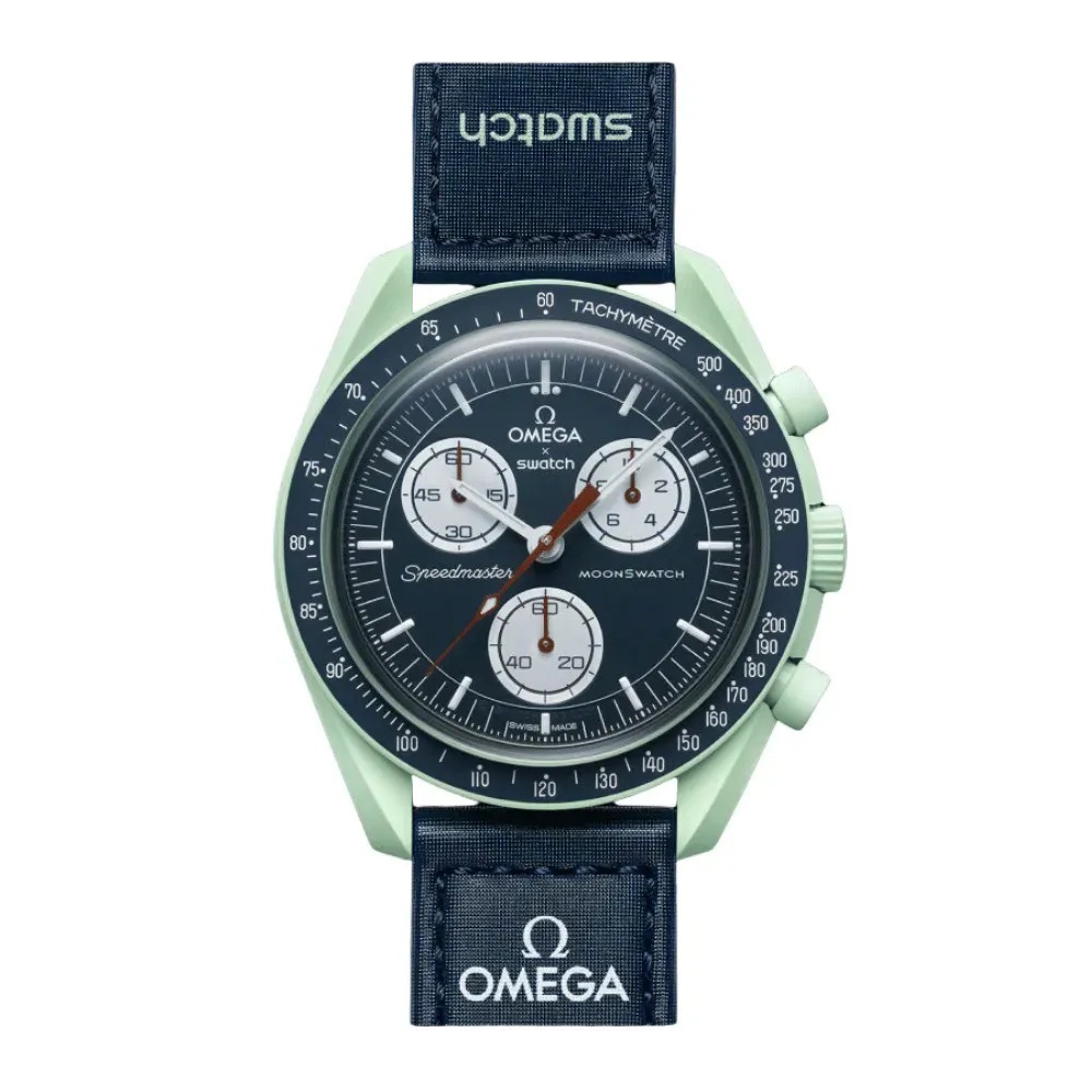 Swatch x Omega Relógio Bioceramic Moonswatch Mission to Earth