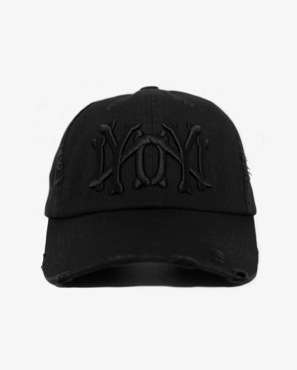 Boné oMA Studios NY NY Bones Distressed Triple Black — Único, Novo