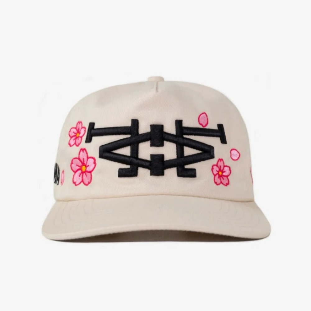Boné oMA Studios LA LA Cherry Blossom Cream — Único, Novo