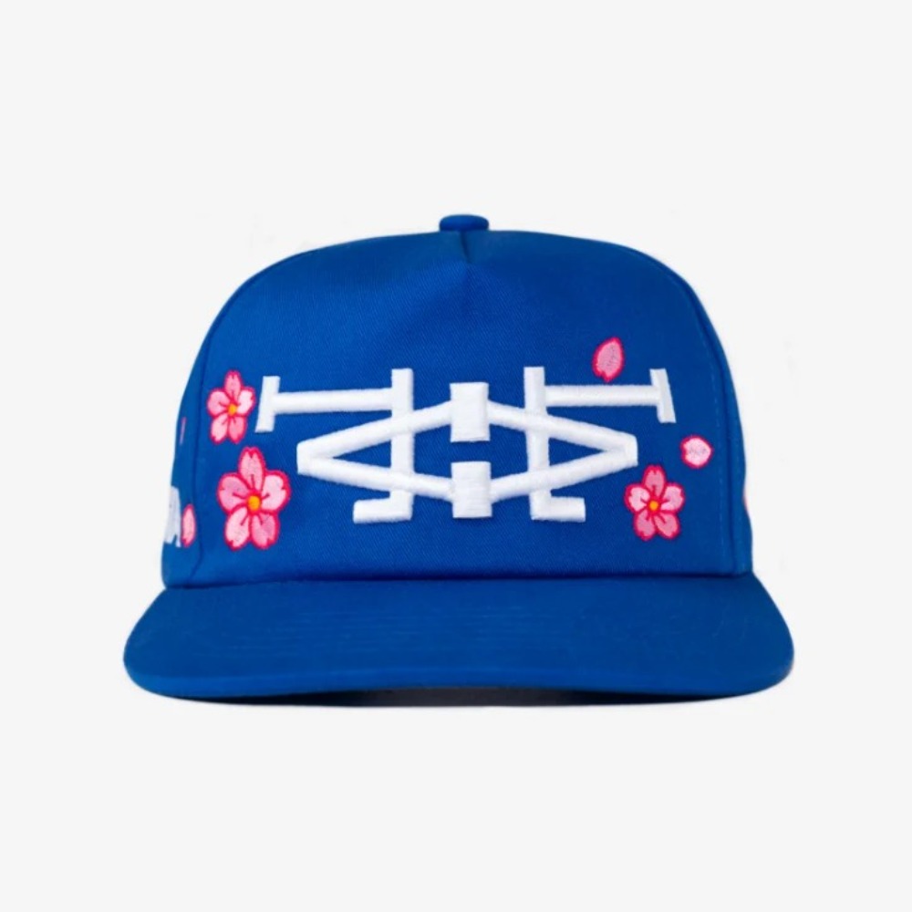 Boné oMA Studios LA LA Cherry Blossom Blue — Único, Novo