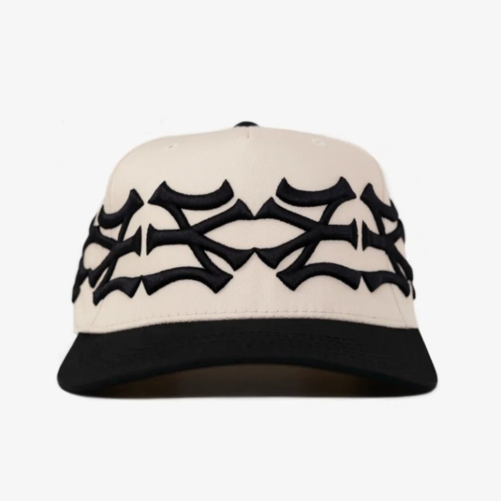Boné oMA Studios NY NY Crown Cream Black — Único, Novo