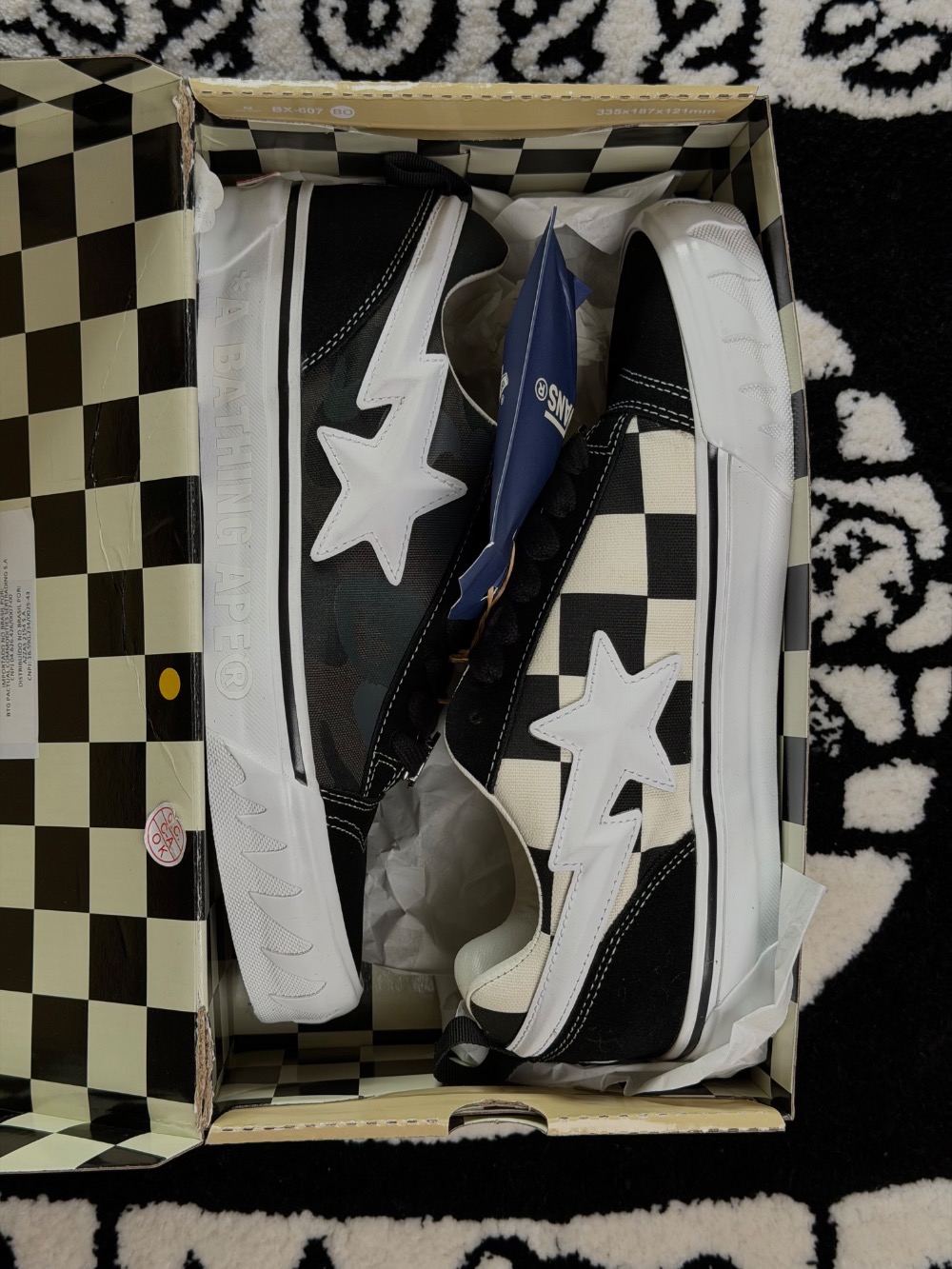 BAPE x Vans Premium Knu Skool Camo Black