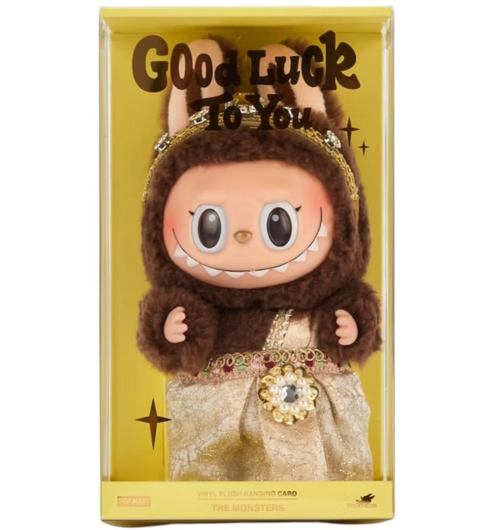 POP MART - Labubu The Monsters Good Luck To You Vinyl Plush -UNIDADE-