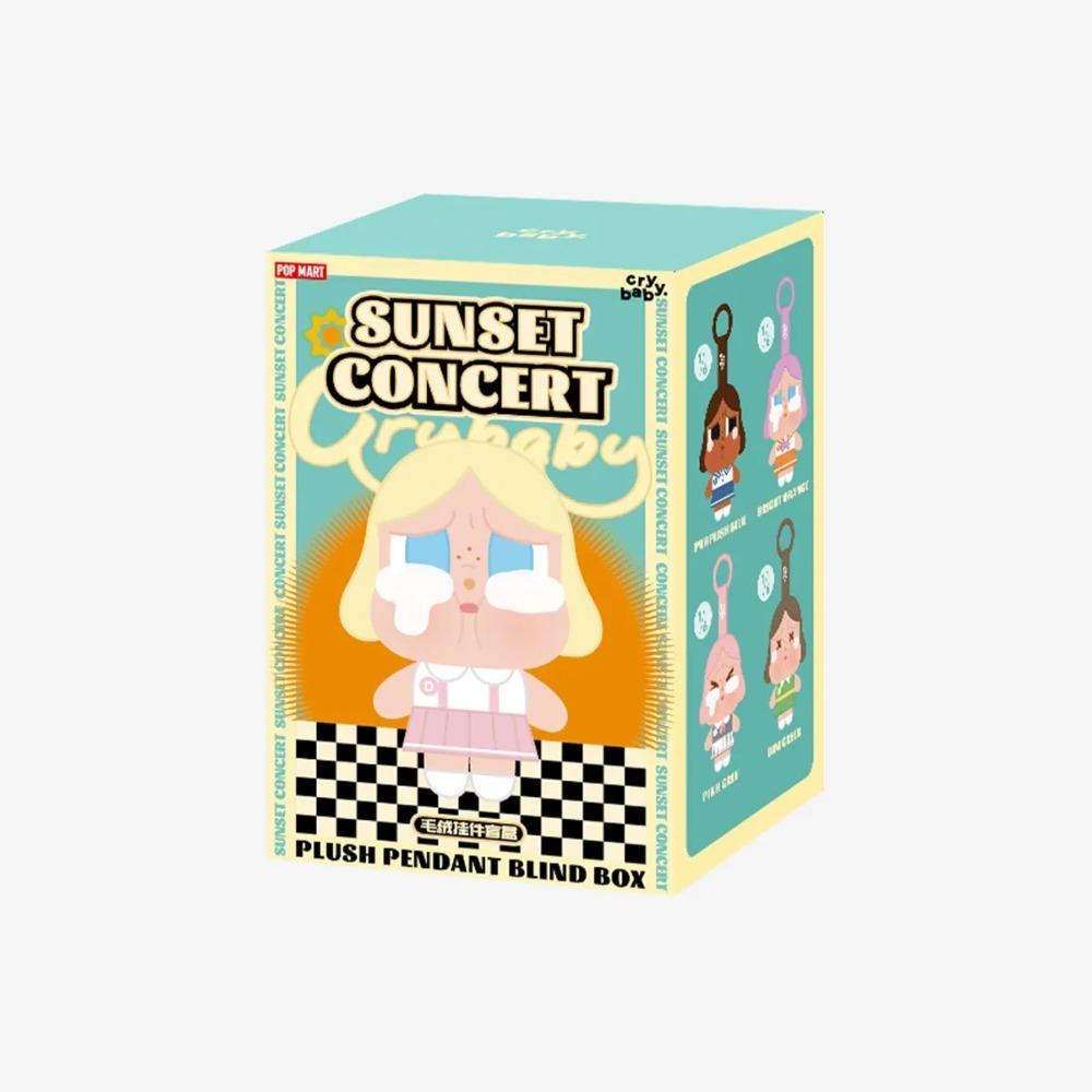 POP MART x CRYBABY - Sunset Concert Series Plush Pendant -UNIDADE-
