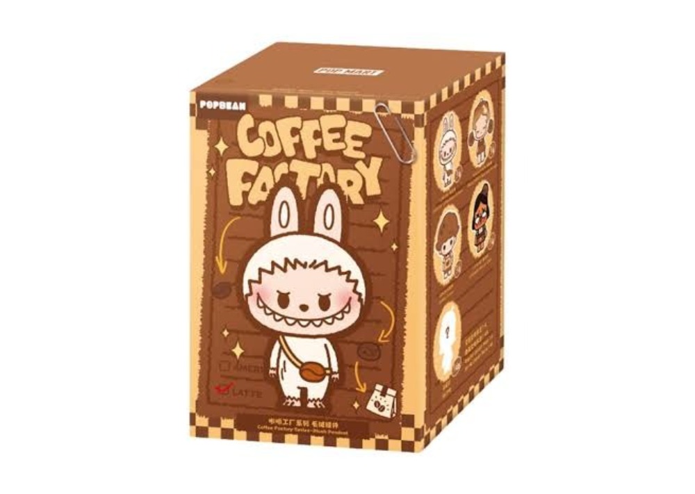 Pop Mart Labubu Pop Bean Coffee Factory Series Plush Pendant Blind Box