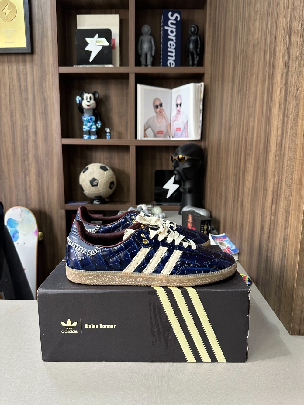 Wales Bonner x adidas Samba Collegiate Navy Wonder White