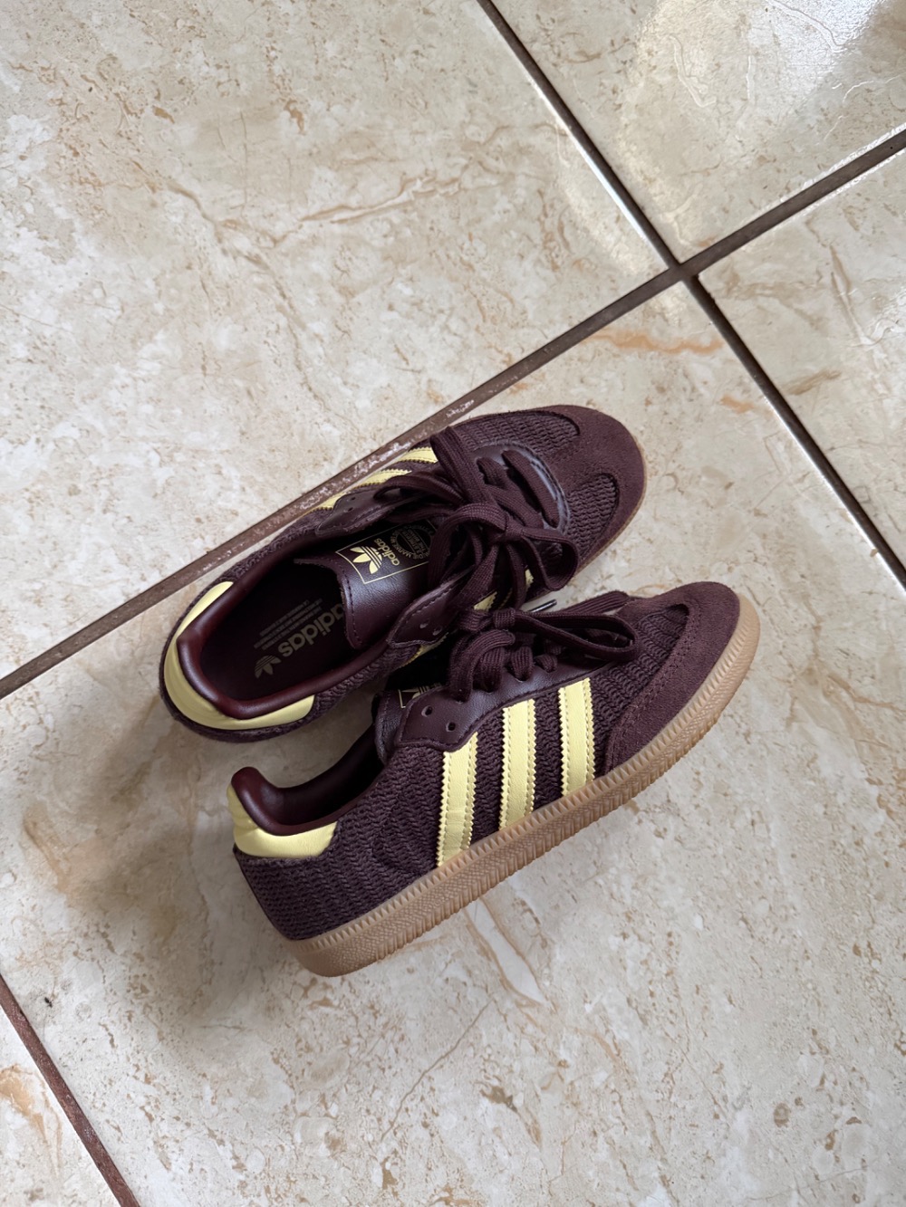 adidas Samba OG Shadow Brown Powder Yellow