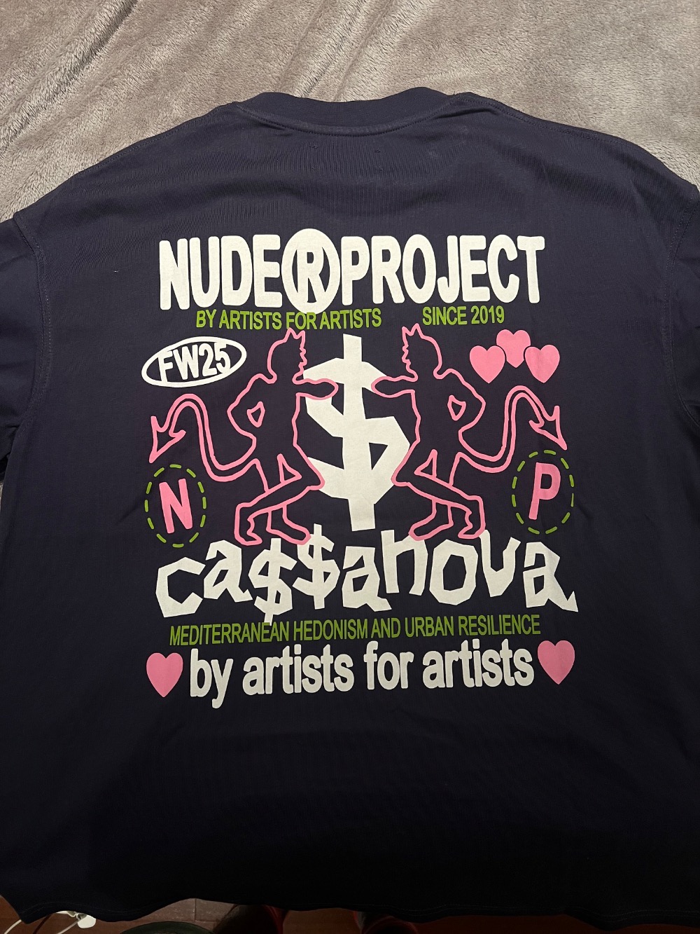 Camiseta Nude Project Navy Blue Cassanova