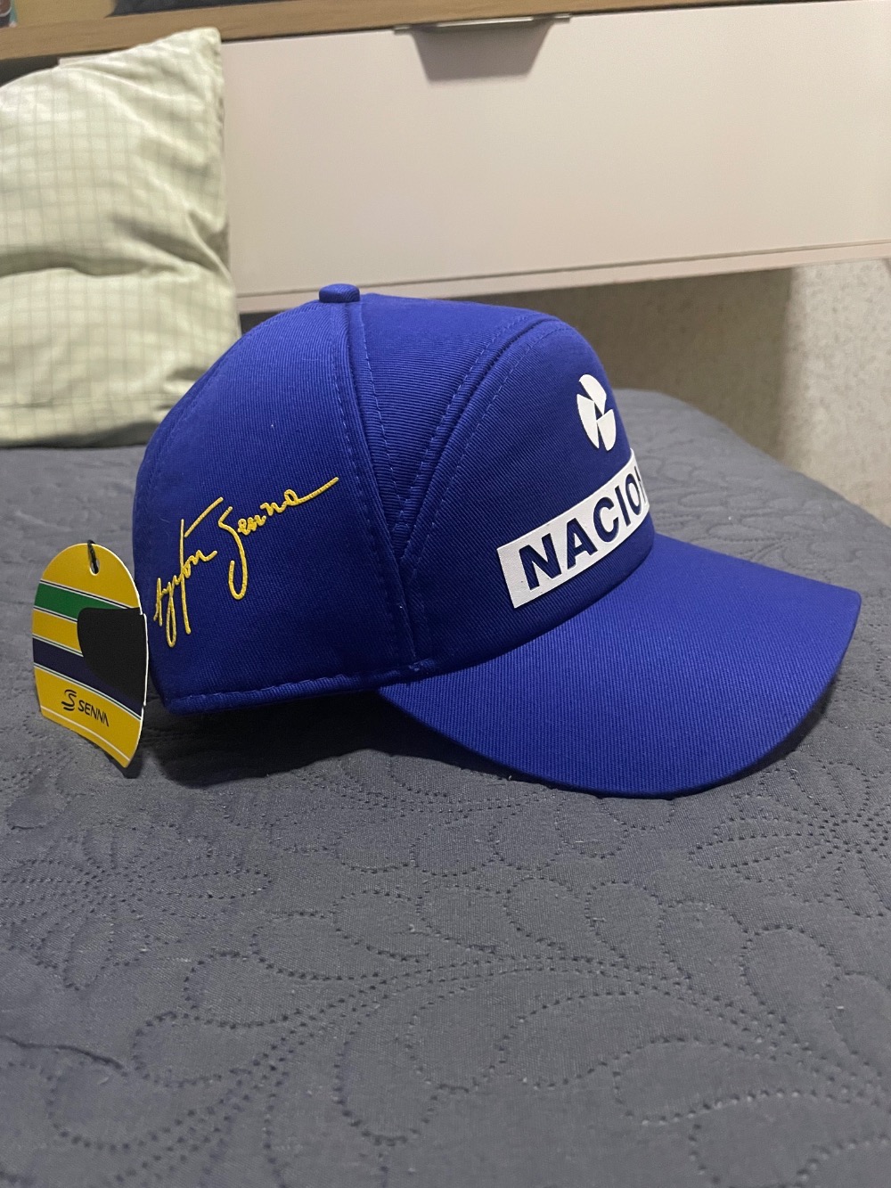 Boné Nacional Original Assinatura Ayrton Senna