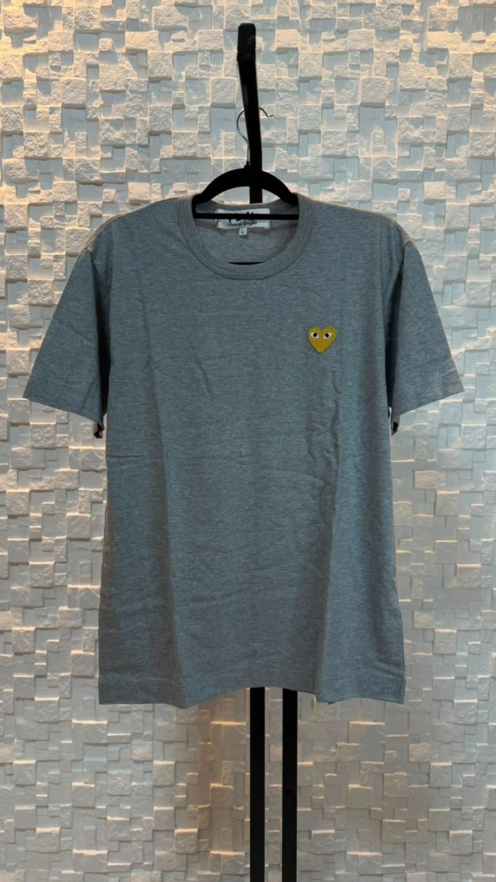 Camiseta Comme des Garcons PLAY Grey/Gold