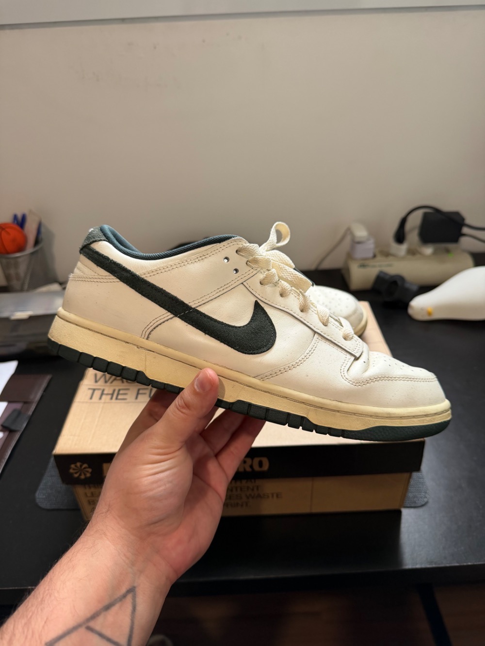Nike Dunk Low Athletic Department Deep Jungle — 42, Usado