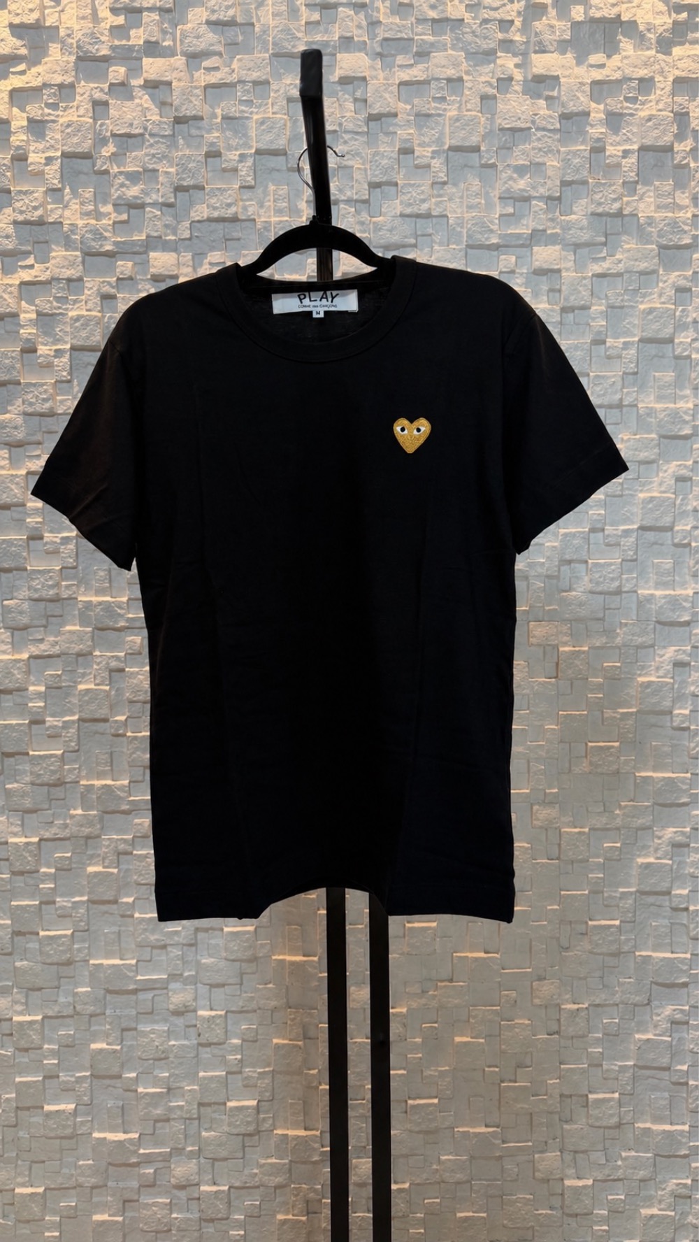 Camiseta Comme Des Garçons Play Black Orange