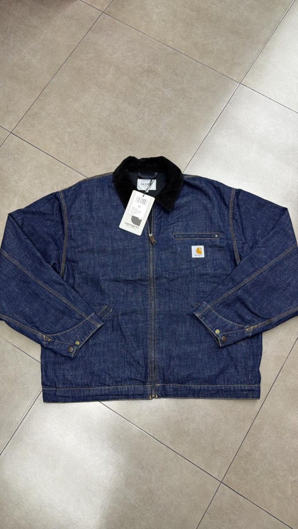 Jaqueta Carhartt OG Detroit Winter Blue Black