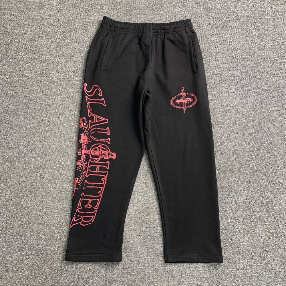 Slaughter Gang 21 Savage x Corteiz Calça Black