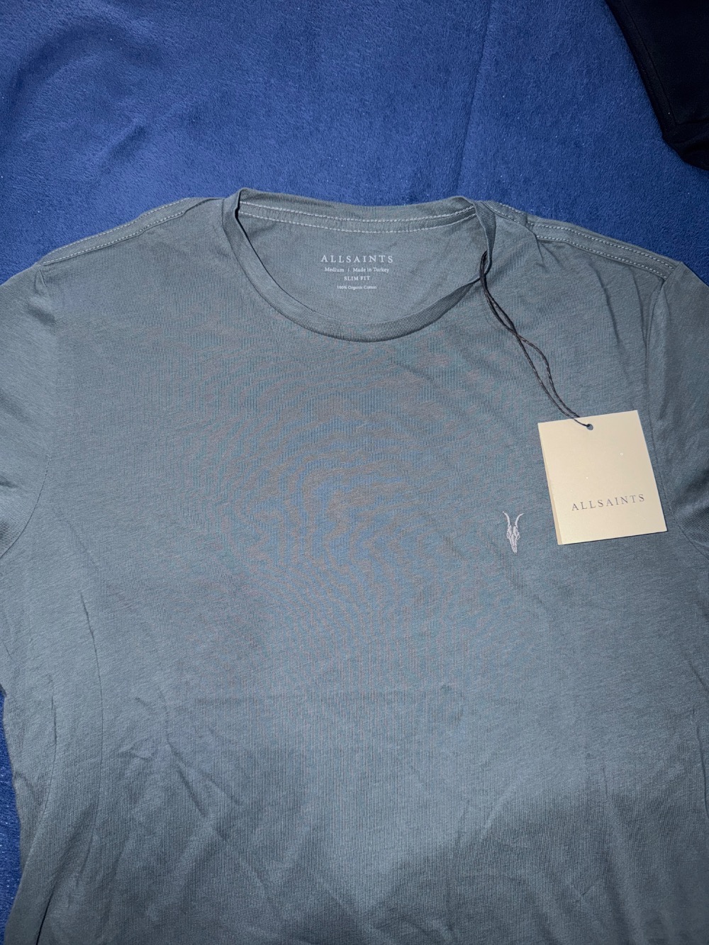 Camiseta AllSaints Tonic SS Crew Petrol Blue