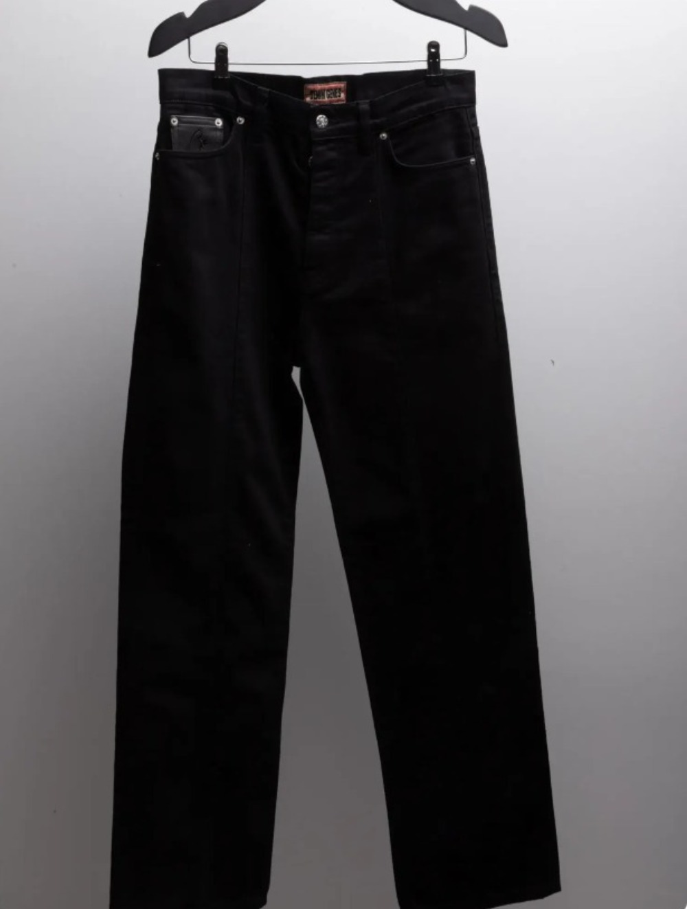 Calça Corteiz C-Star Stitch-Down Jeans Triple Black