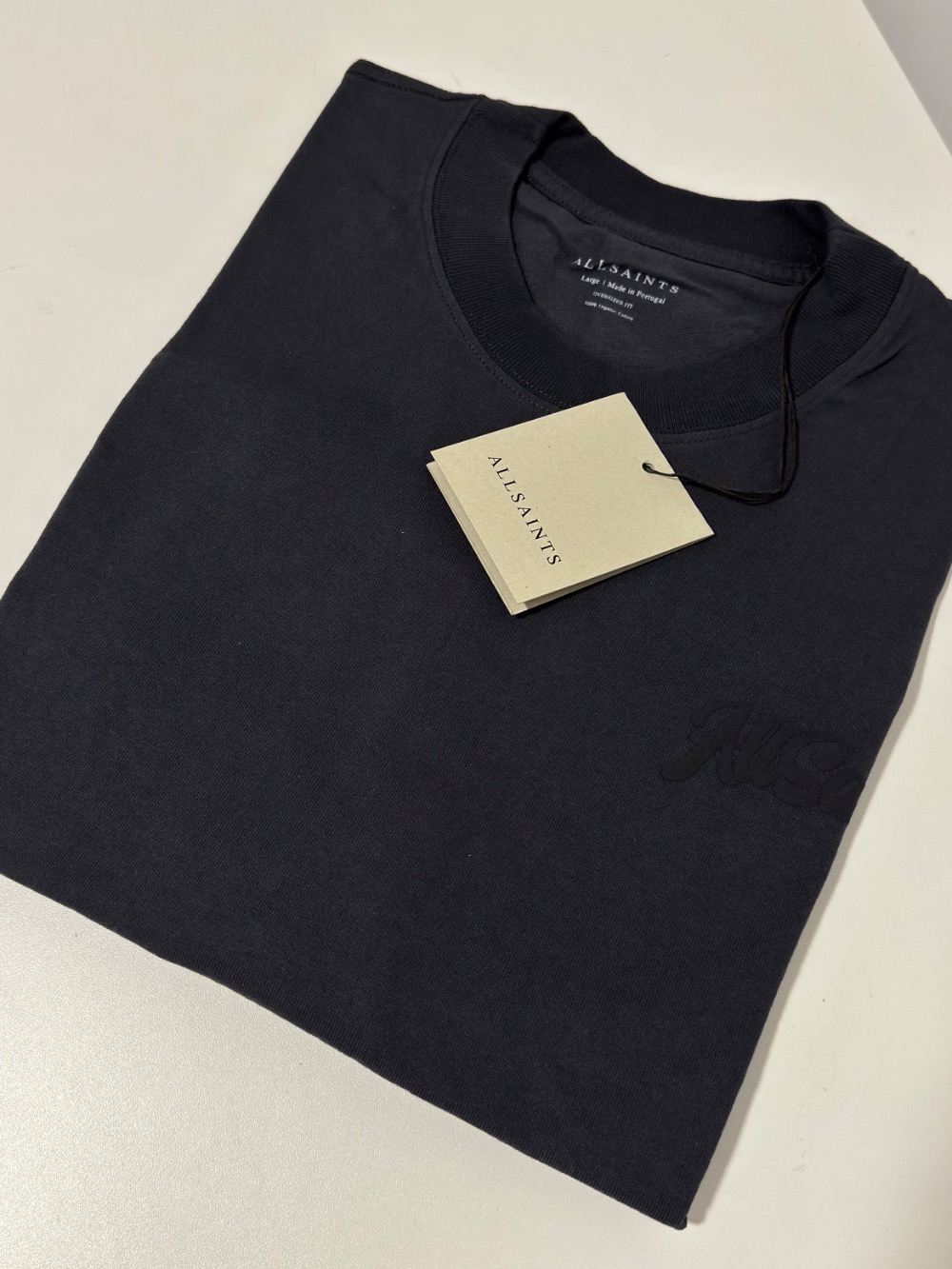 Camiseta AllSaints Odyssey Oversized Short Sleeve Crew Black