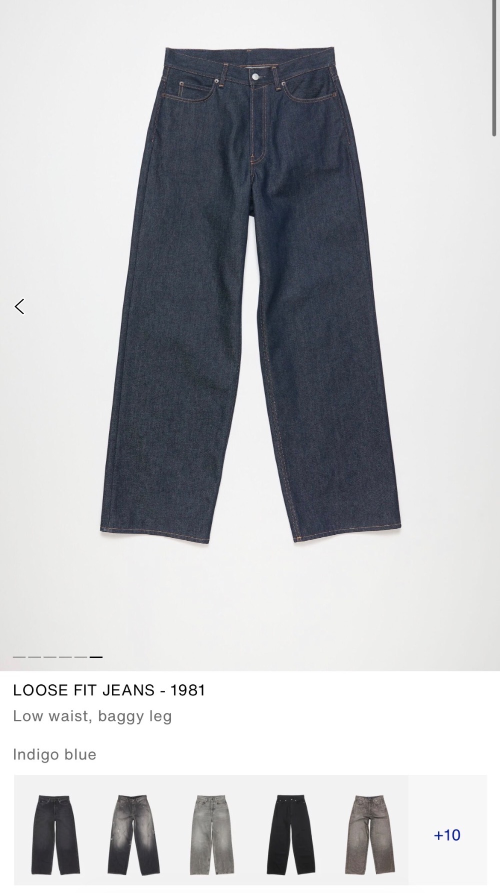 Acne Studios 1981 Raw Denim Selvedge