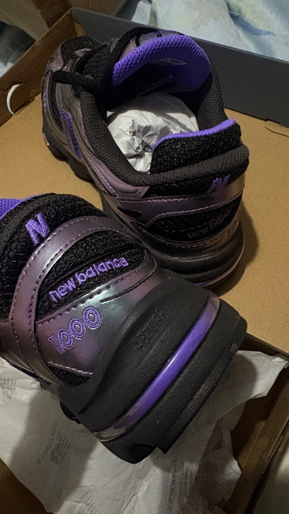 New Balance 1000 Faded Black Electric Indigo