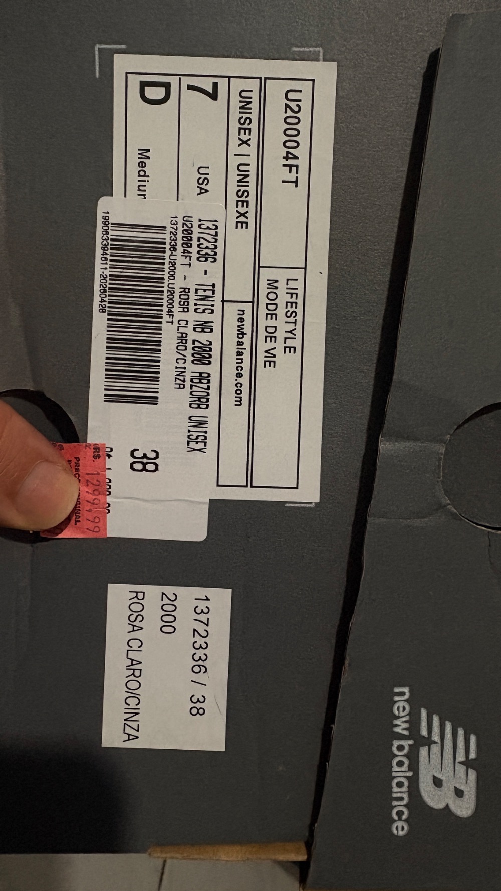 New Balance Abzorb 2000 White Pink