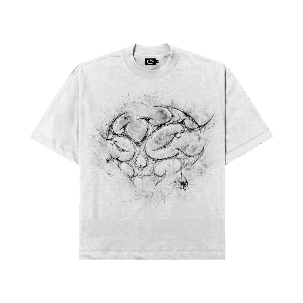 CIPHER SPIDERWEB GREY TEE
