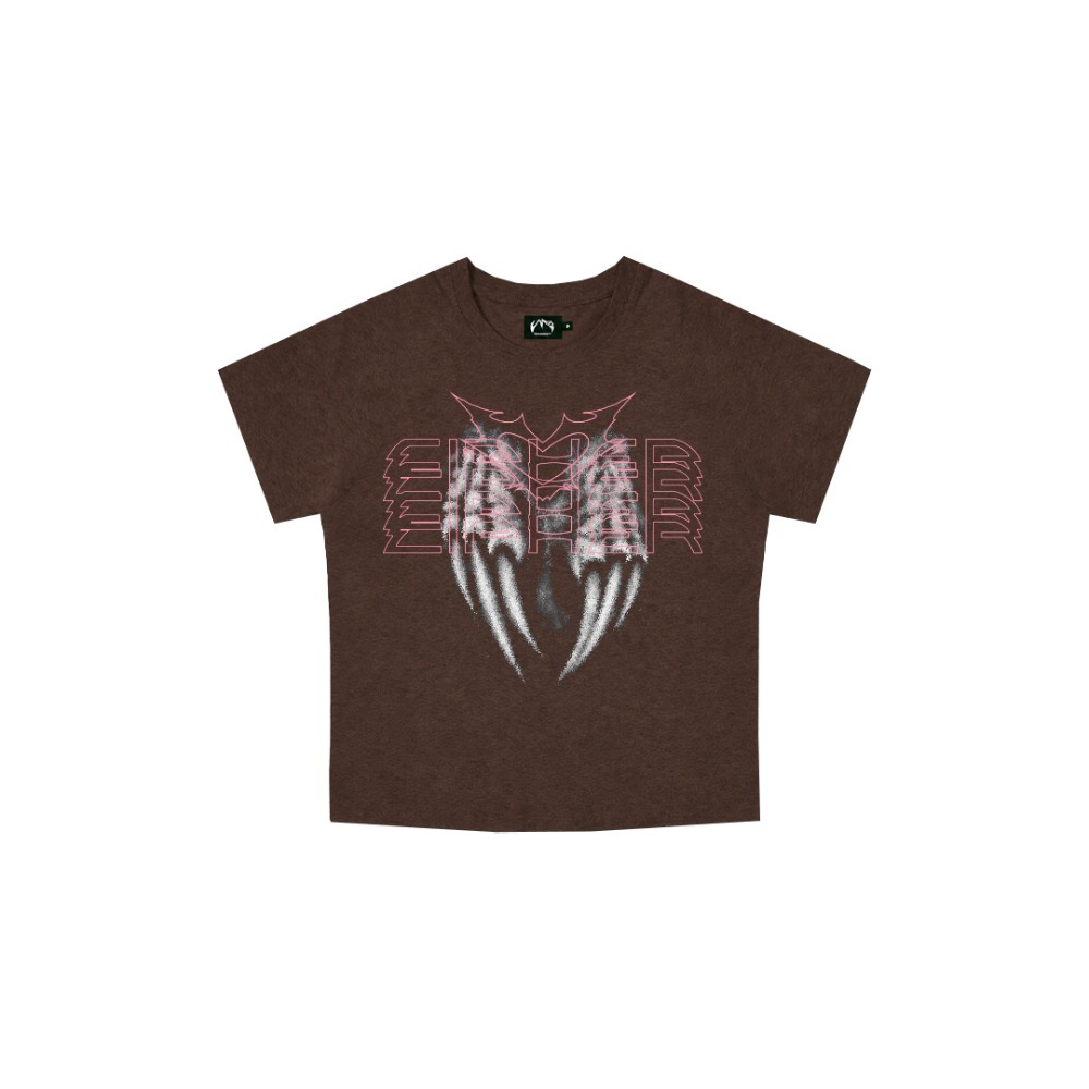 Camiseta CIPHER Angel Nails Baby Tee Brown