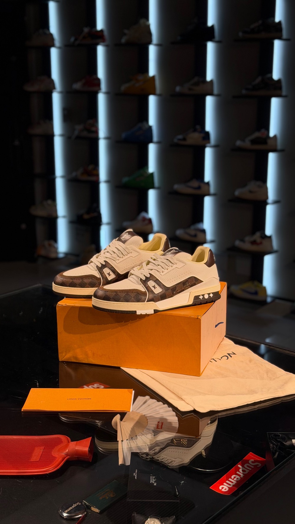 Louis Vuitton LV Trainer Cappuccino — 44, Novo